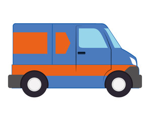 van vehicle isolated icon