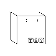packing box carton icon