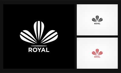 abstract king royal logo