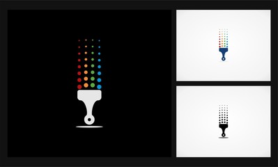 paint technology circle logo