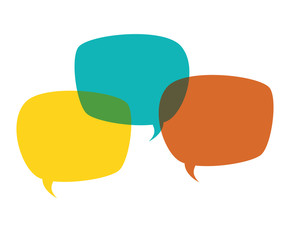 speech bubbles messages icons