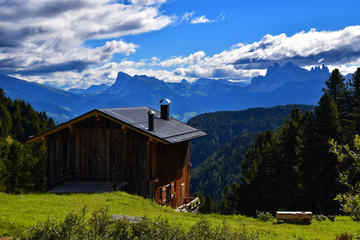 hut in the alps