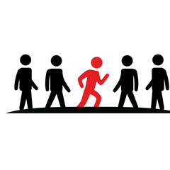 group of people teamwork silhouette