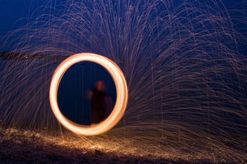 Light painting circle