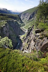 Obraz premium Norway valley - beautiful natural Scandinavian landscape