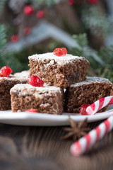 Chocolate christmas brownies