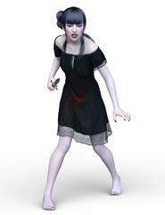 Fototapeta premium 血色の悪い女性