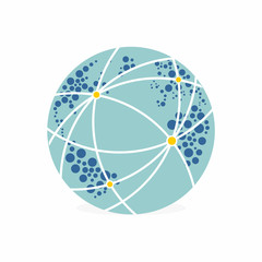 global connection logo vector