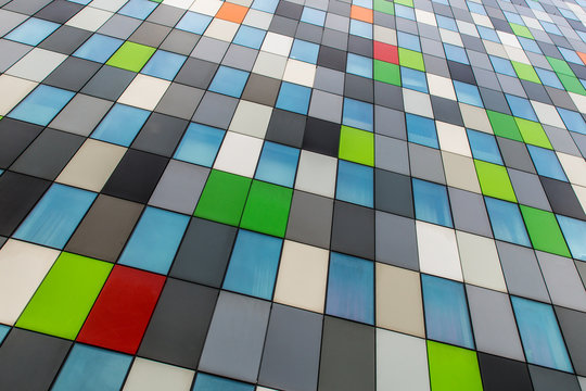 Multi colored facade
