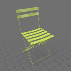 Metal bistro chair