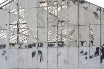 Greenhouse in rural setting