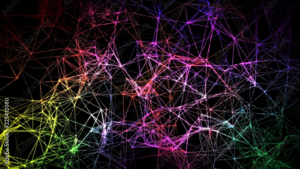 Poster pulsation of colored signals in a frozen structure. abstract background. seamless loop.