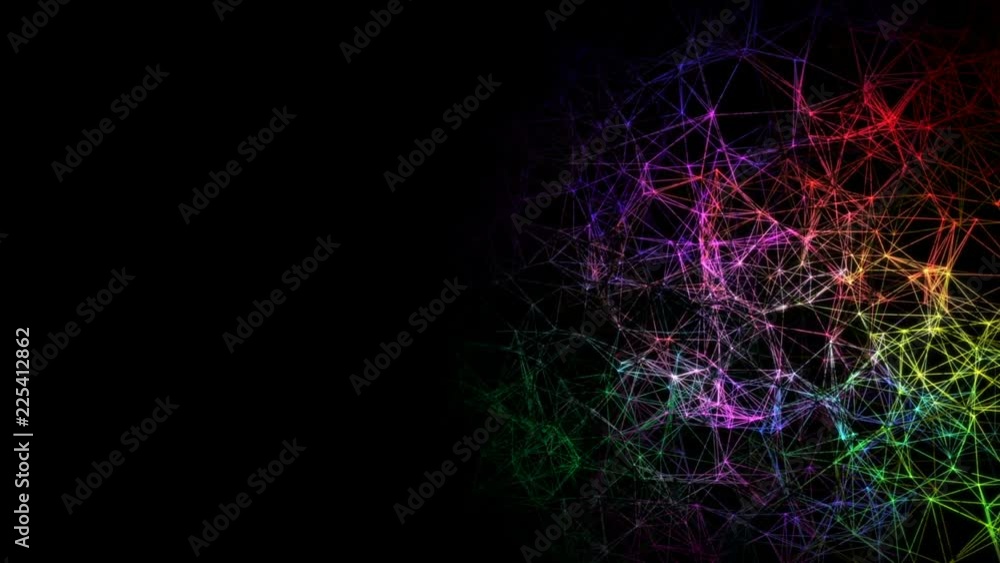Poster pulsation of color signals in a frozen structure. around the camera. abstract background. seamless l