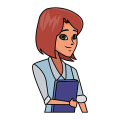 Executive businesswoman cartoon