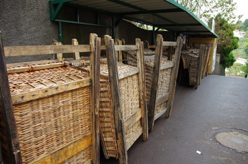 Carrosse d'osier à Madère