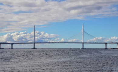 Bridge on the blue water 