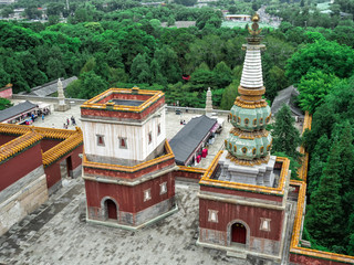 Fototapeta na wymiar Site of Sumeru Temple at the Wanshou Longevity Hill, Summer Palace, Beijing, China