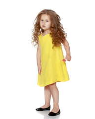 Portrait of a beautiful little girl