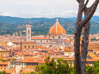 Fototapeta na wymiar Santa Maria del Fiore - Cathedral in Florence, Tuscany, Italy.
