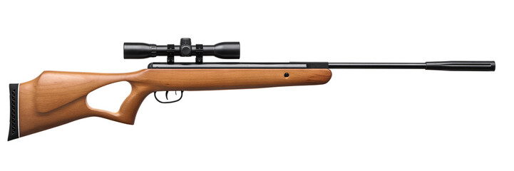 pneumatic rifle isolated on white