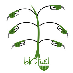 Green biofuel concept image. Vector illustration design