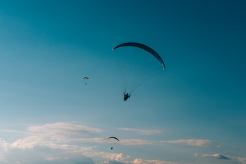 paraglider in the sky