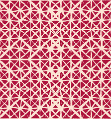 Traditional Japan Tie Dye Ornament Organic Kimono Vector Seamless Pattern. Asian Fashion Fabric Watercolour Batik Print, Wabi Sabi Ikat Geo Texture. Hand Painted Shibori Geometric Seamless Background.