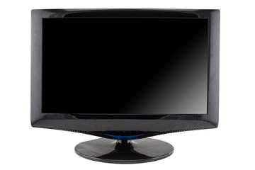 flat screen tv on white background