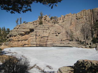 Snow cliff