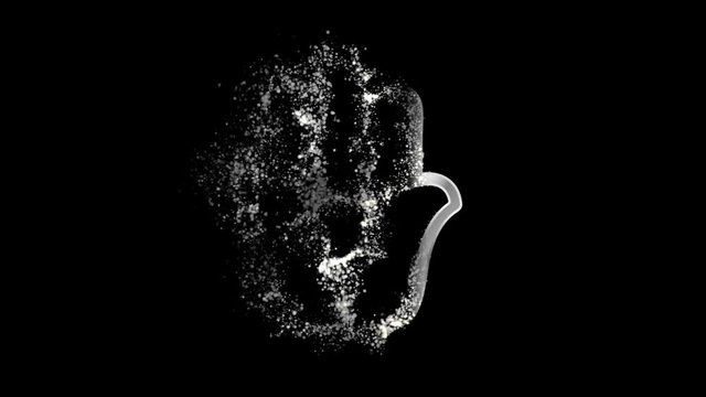 Semitic neopaganism Religious symbol Animation, Particle Animation of Religious Semitic neopaganism Icon.