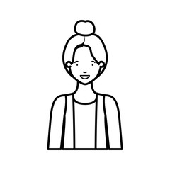 young woman avatar character