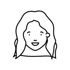 head of woman avatar character