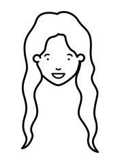 head of woman avatar character