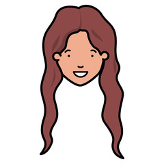 head of woman avatar character