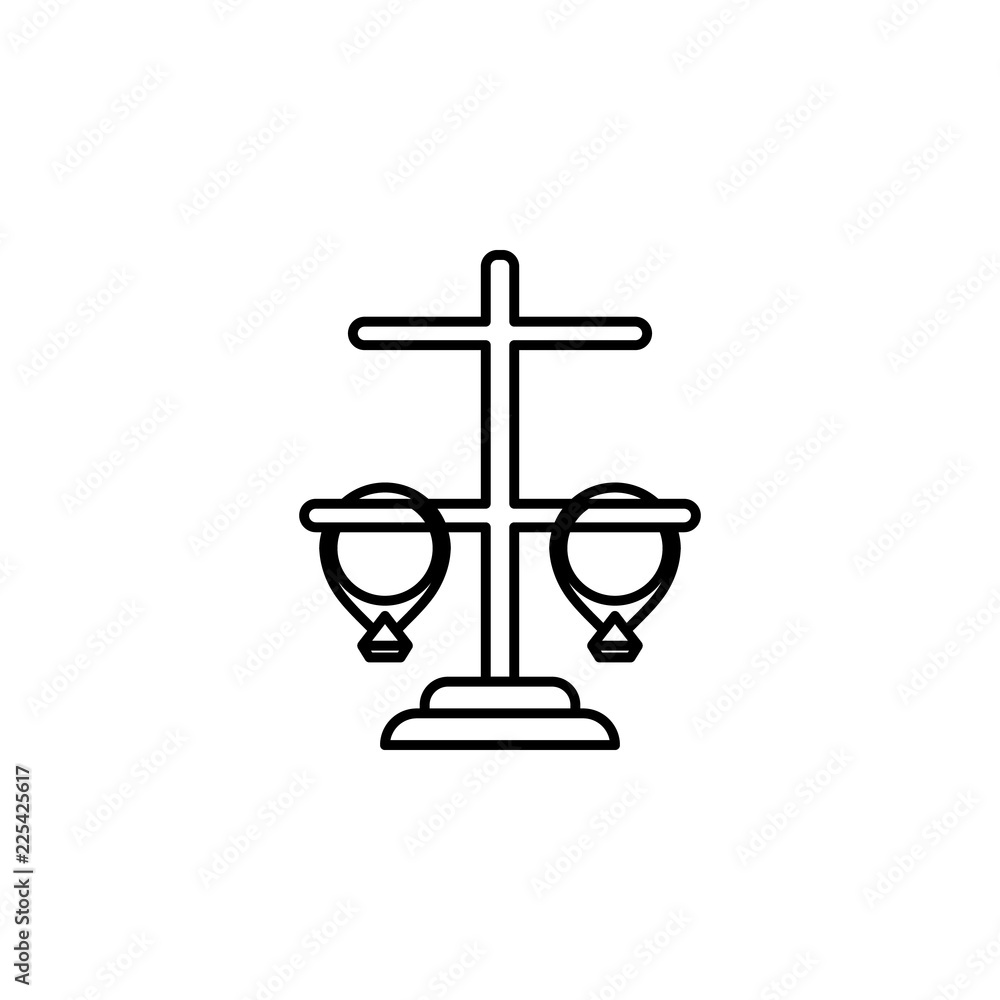 Poster bracelet icon. element of jewelry for mobile concept and web apps illustration. thin line icon for w