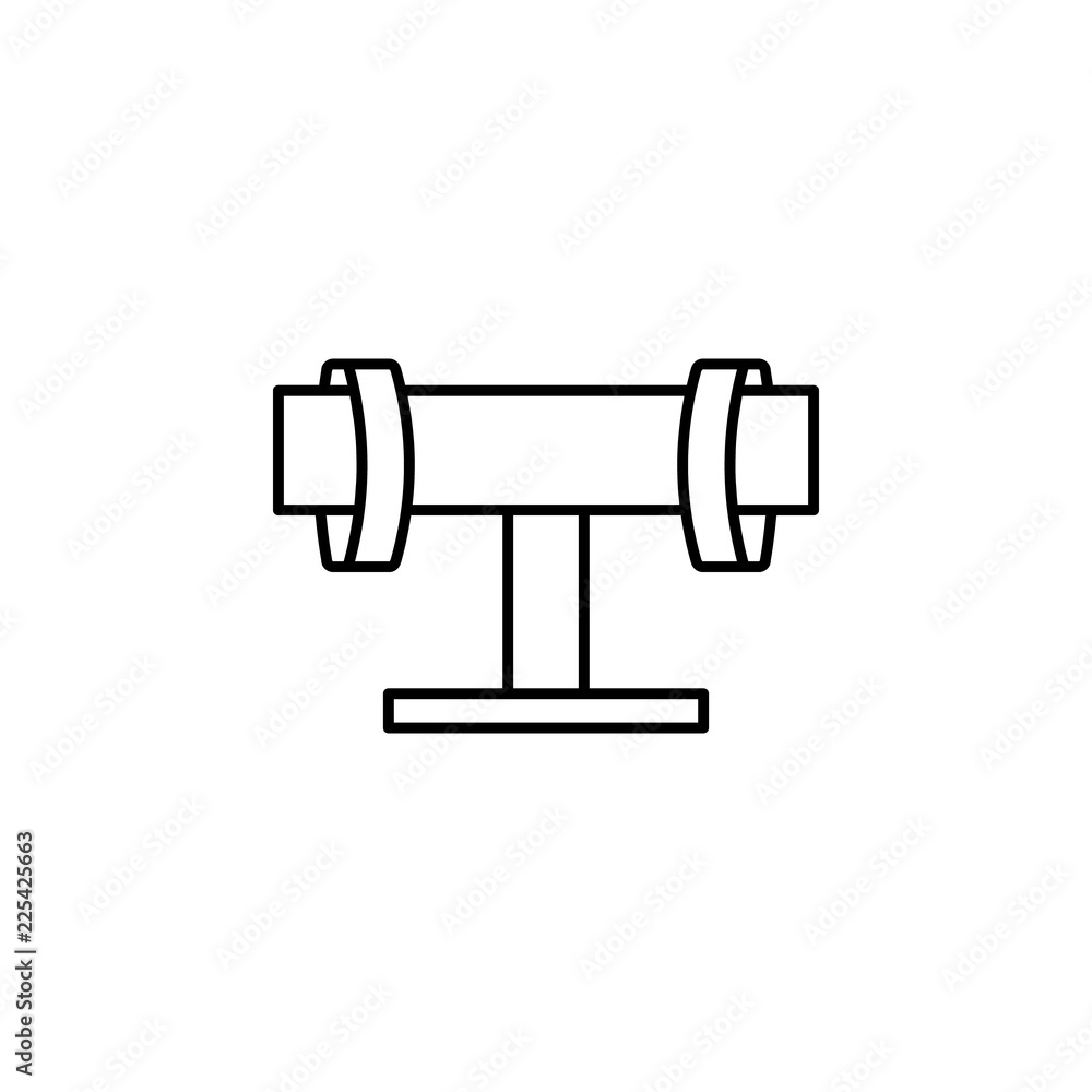 Poster bracelet icon. element of jewelry for mobile concept and web apps illustration. thin line icon for w