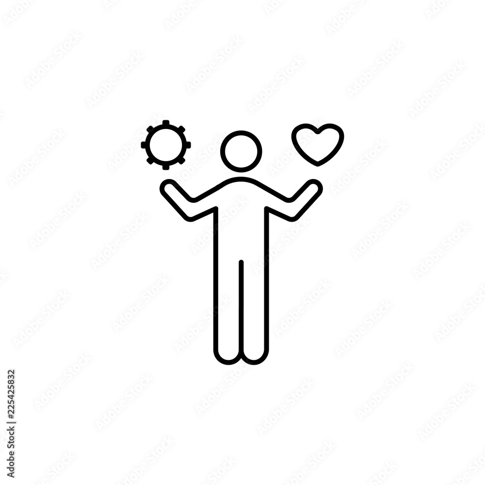 Poster balance business icon. element of conceptual figures for mobile concept and web apps illustration. t