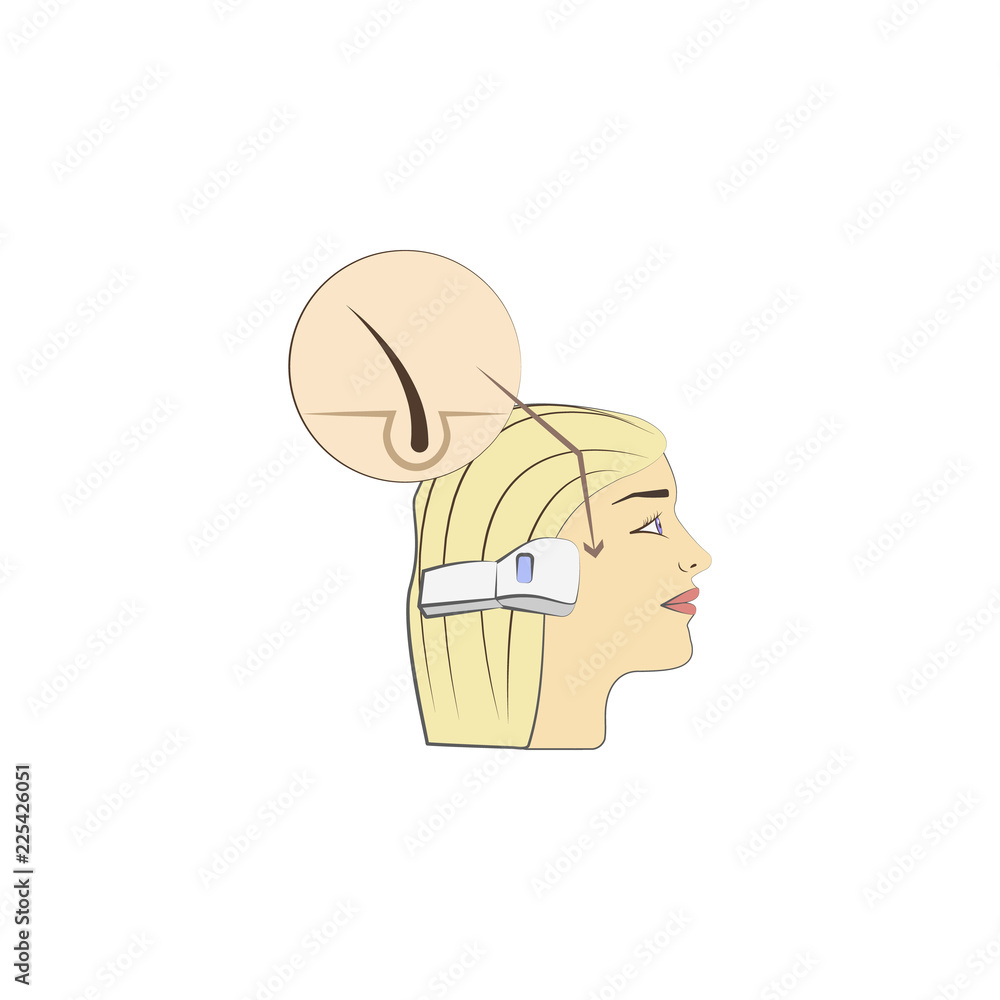 Poster face laser epilation colored icon. element of colored cosmetology laser icon for mobile concept and 