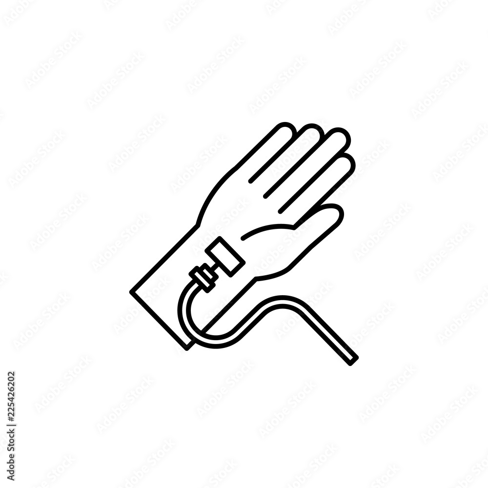 Aufkleber blood transfusion icon. element of blood donation for mobile concept and web apps illustration. thin