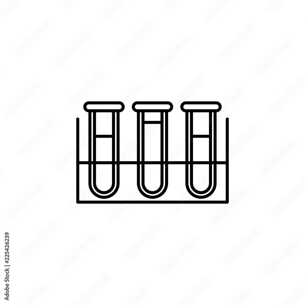 Poster flasks icon. element of blood donation for mobile concept and web apps illustration. thin line icon 