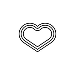 heart icon. Element of blood donation for mobile concept and web apps illustration. Thin line icon for website design and development, app development