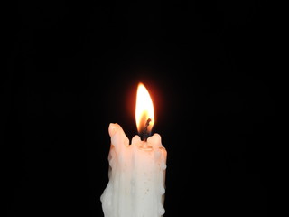Candle at Night