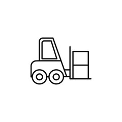 bucket loader icon. Element of construction machine icon for mobile concept and web apps. Thin line bucket loader icon can be used for web and mobile