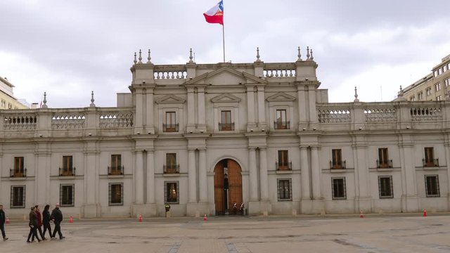 Hyperlapse taken from the government palace of chile