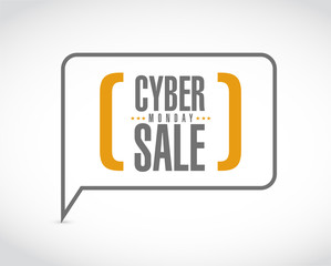 Cyber Monday Sale message bubble