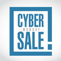 Cyber Monday Sale exclamation box message