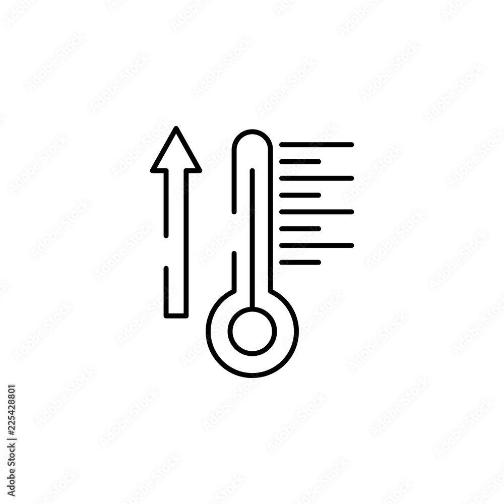 Poster digital thermometer icon. element of temperature control equipment for mobile concept and web apps i