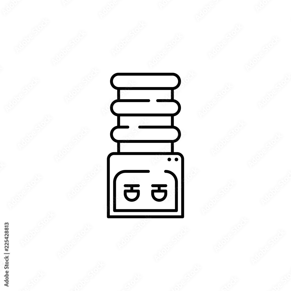 Aufkleber dispenser icon. element of temperature control equipment for mobile concept and web apps illustratio