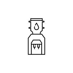 dispenser icon. Element of temperature control equipment for mobile concept and web apps illustration. Thin line icon for website design and development