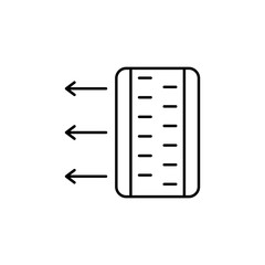 heating floor, heating system icon. Element of temperature control equipment for mobile concept and web apps illustration. Thin line icon for website design and development